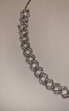 Load image into Gallery viewer, Thin Cuban Link Choker in White Gold