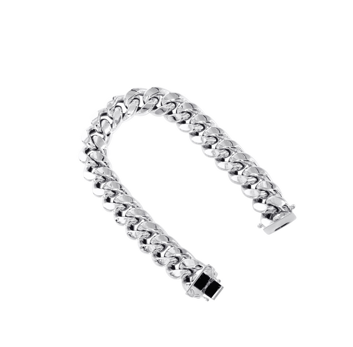 White Gold Cuban Bracelet