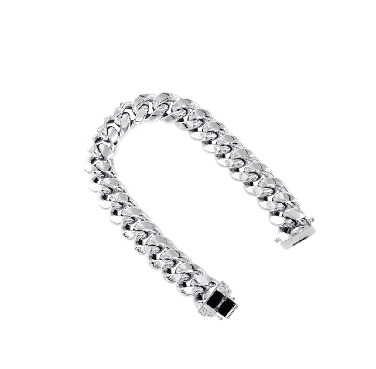 White Gold Cuban Bracelet