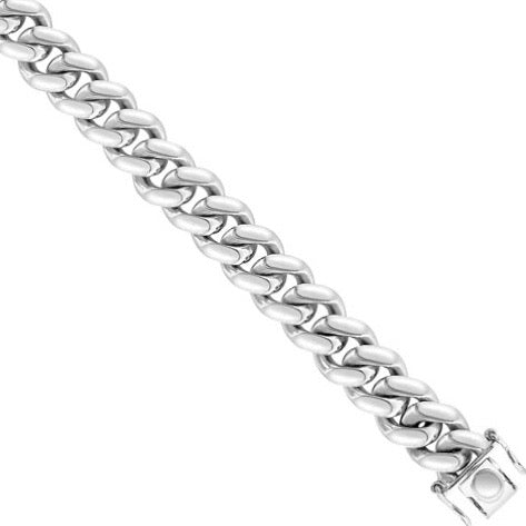 Solid Silver Italian Cuban Chain