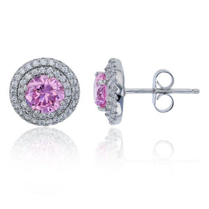 Royal pink studs